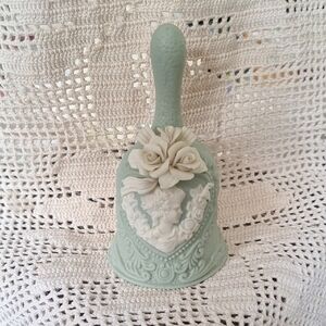 Elegant Green and White Decorative Bell